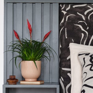 Ribbed Ceramic Plant Pot