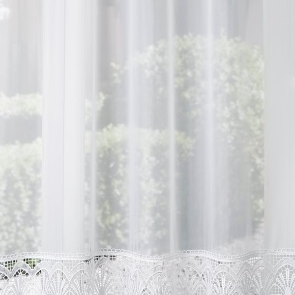 Melissa Voile Made to Measure Fabric Sample White