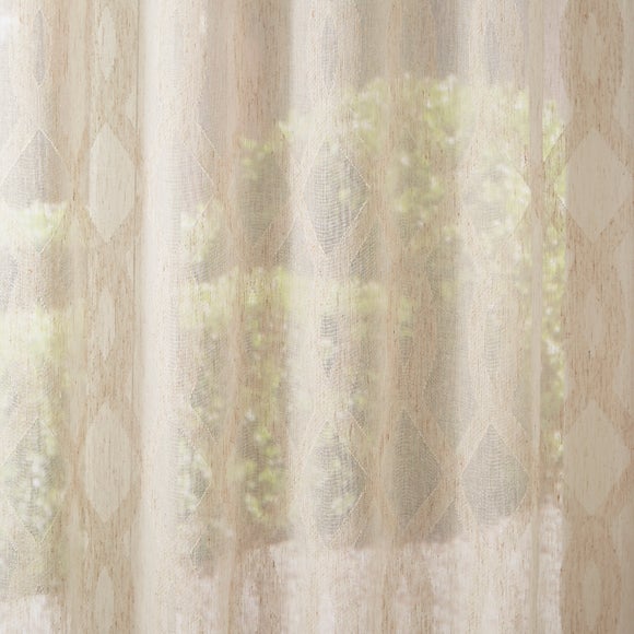Lyra Clip Voile Made to Measure Fabric Sample Natural