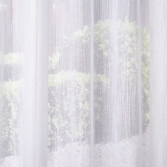 Shimmer Voile Made to Measure Fabric Sample White