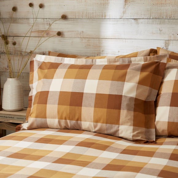 Aspen Woven Check Cotton Oxford Pillowcase
