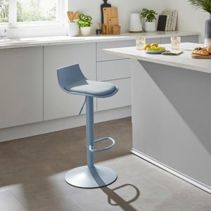 Dallis Height Adjustable Barstool- Fabric