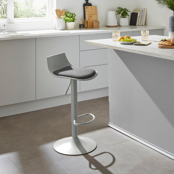 View Dallis Height Adjustable Barstool- Leather View Dallis Height Adjustable Barstool- Leather