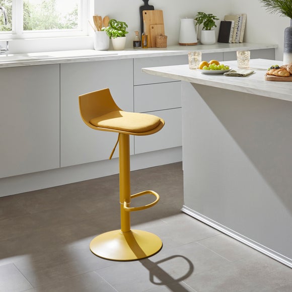 Dallis Height Adjustable Barstool Fabric