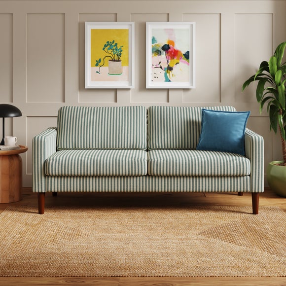 View Jacob Linford Stripe Compact 3 Seater Sofa View Jacob Linford Stripe Compact 3 Seater Sofa