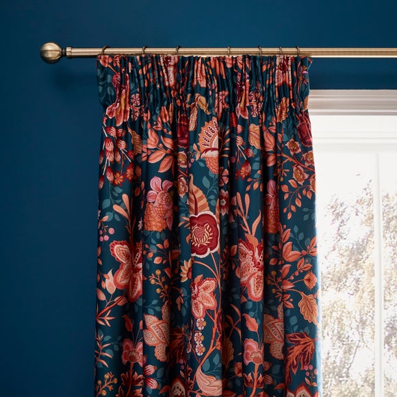 Dorma Tree Of Life 100 Cotton Sateen Blackout Pencil Pleat Curtains