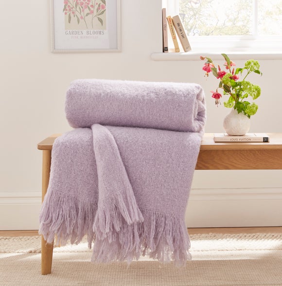 Faux Mohair Throw Blanket 235cm X 235cm