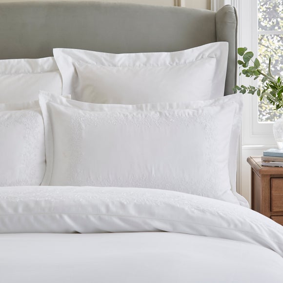 Click to view product details and reviews for Dorma Norwood Embroidery 100 Cotton Oxford Pillowcase Pair. Click to view product details and reviews for Dorma Norwood Embroidery 100 Cotton Oxford Pillowcase Pair.