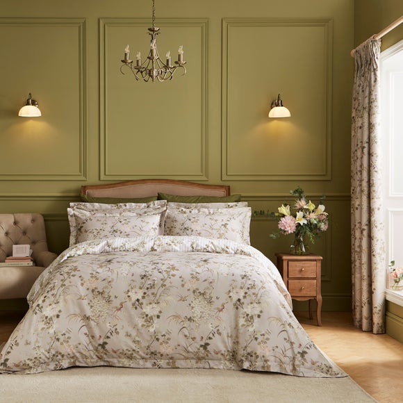 Click to view product details and reviews for Dorma Cherwell 300 Thread Count 100 Cotton Sateen Duvet Cover Pillowcase Set.