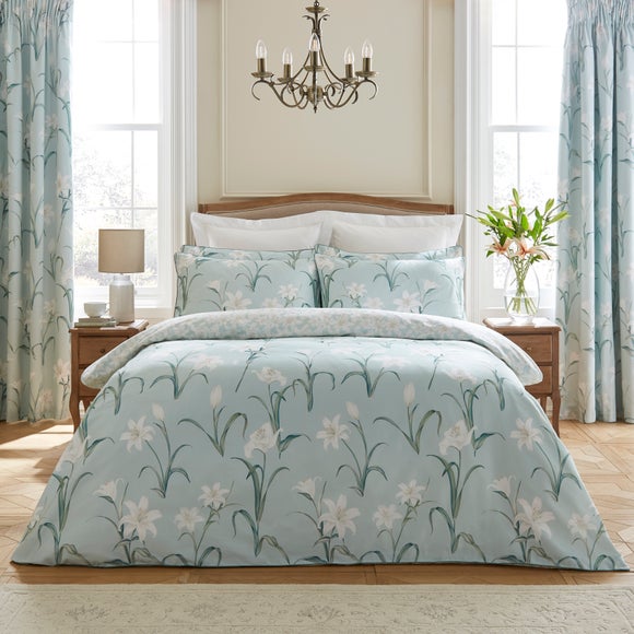 Dorma Wildmere 300 Thread Count 100% Cotton Sateen Duvet Cover & Pillowcase Set