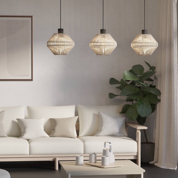 Click to view product details and reviews for Eglo Midsumer 3 Light Adjustable Pendant Lights.