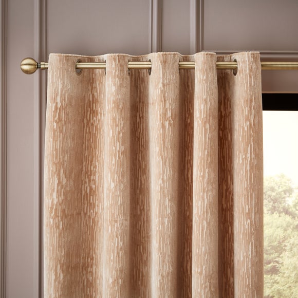 Sasha Cut Velvet Eyelet Curtains
