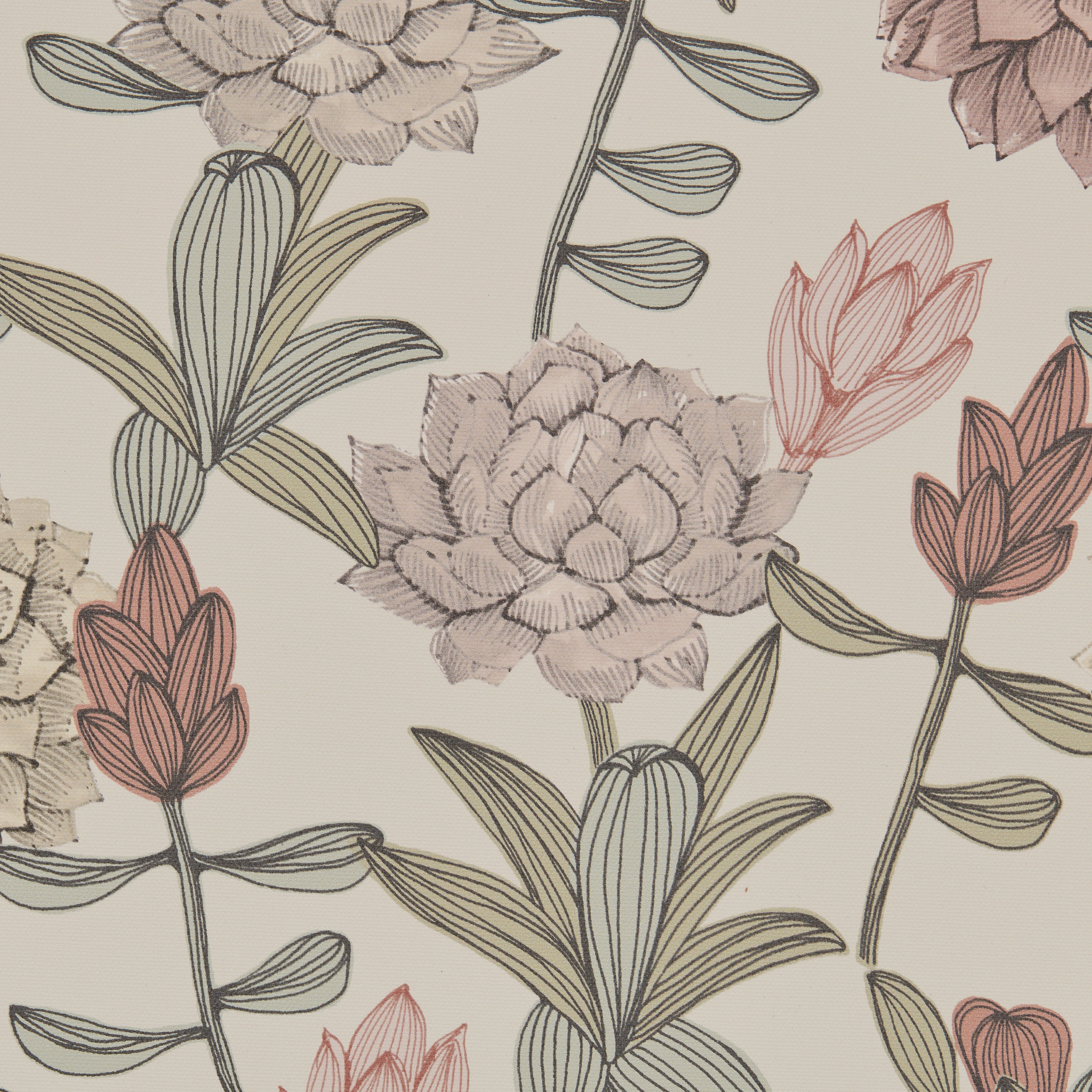 Dahlia Blackout Made to Measure Roller Blind Fabric Sample Dahlia Blush