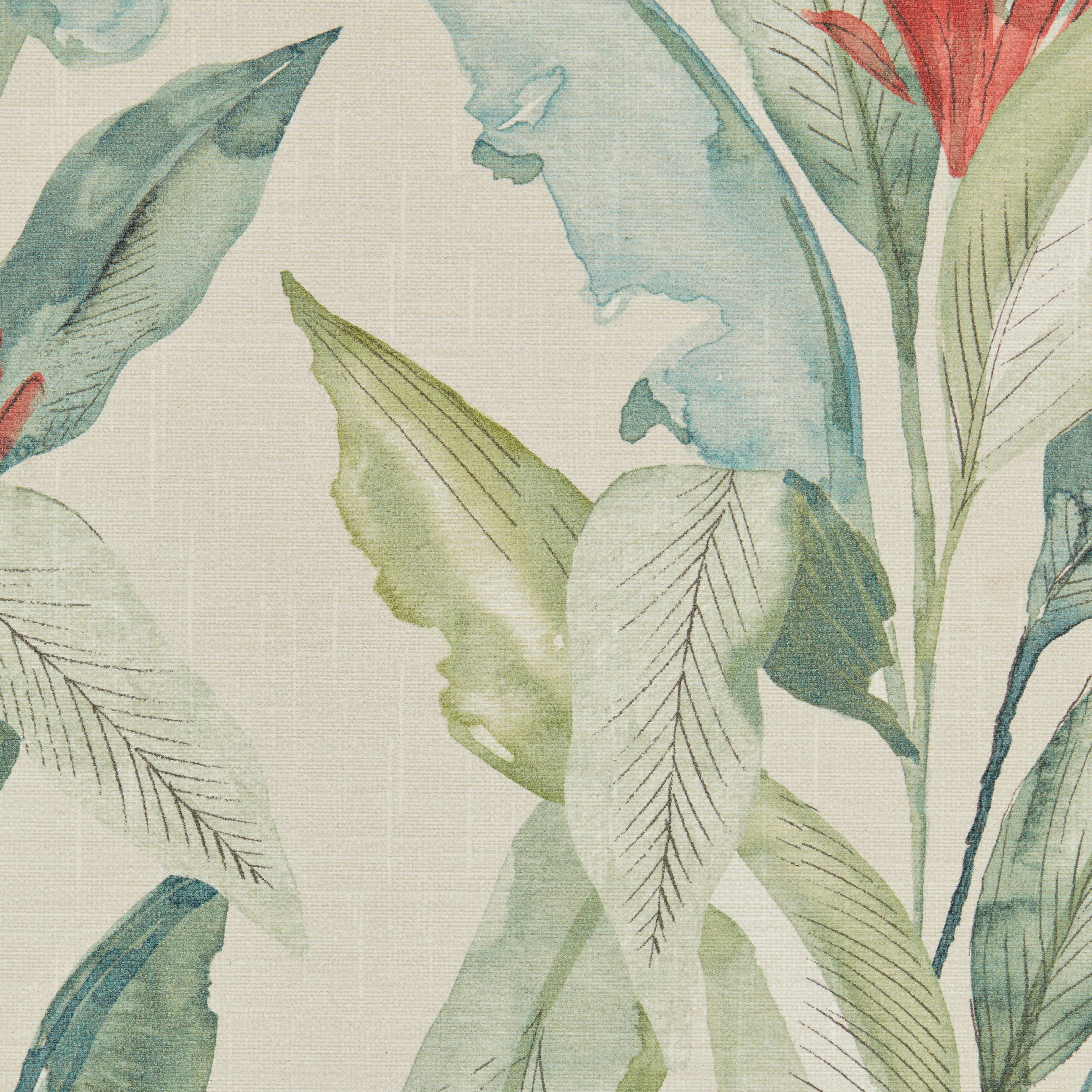 Paradise Palm Blackout Made to Measure Roller Blind Fabric Sample Paradise Palm Green