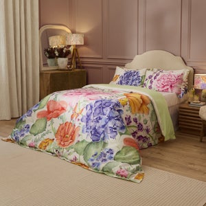 Idalia Floral 100 Cotton Duvet Cover And Pillowcase Set