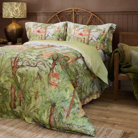 Eden Ruins 100 Cotton Duvet Cover And Pillowcase Set