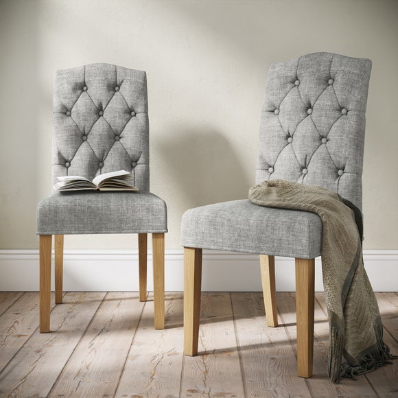 Return Normandy Set Of 2 Chelsea Dining Chairs Fabric