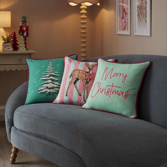Click to view product details and reviews for Set Of 3 Kitschmas Square Cushion Covers.