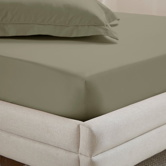 Dorma Crisp & Fresh 400 Thread Count Egyptian Cotton Percale Fitted Sheet