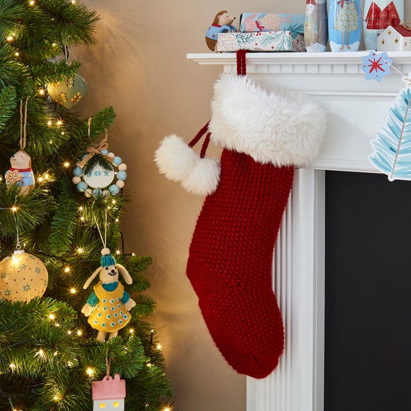 Click to view product details and reviews for Red Knitted Stocking.