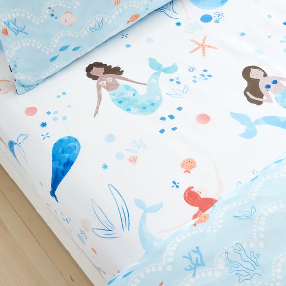 Click to view product details and reviews for Mermaid Set Of 2 Fitted Sheets.