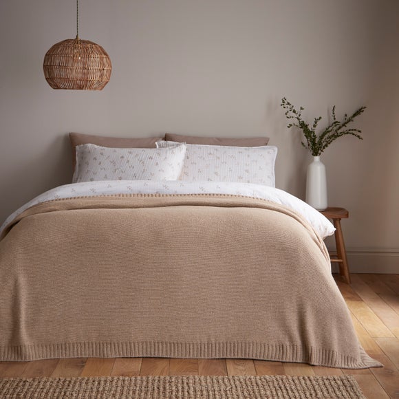 Knitted Throw Blanket 235cm X 235cm