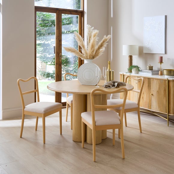 Click to view product details and reviews for Alora 4 Seater Round Dining Table. Click to view product details and reviews for Alora 4 Seater Round Dining Table.