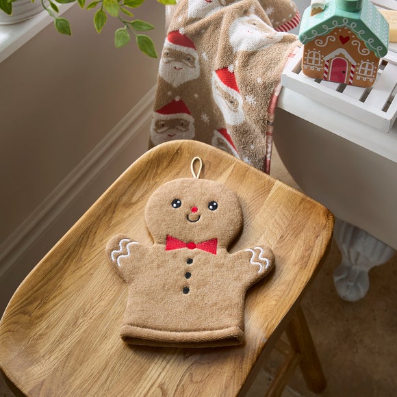 Gingerbread Character Bath & Shower Mitt