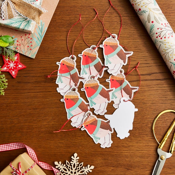 Click to view product details and reviews for Pack Of 8 Rowan The Robin Gift Tags.