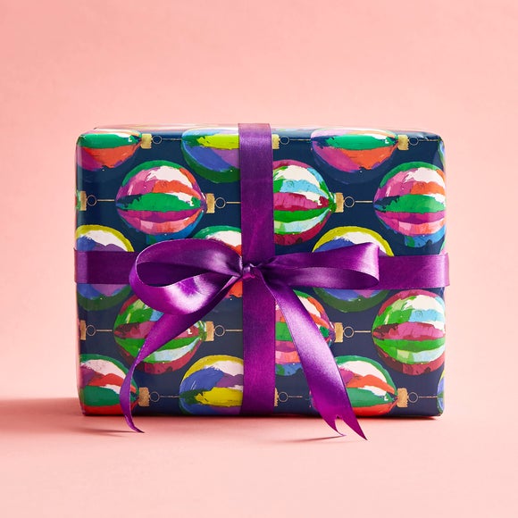 Click to view product details and reviews for Sophie Robinson 3m Wiggle Dot Maximalist Bauble Reversible Wrapping Paper.