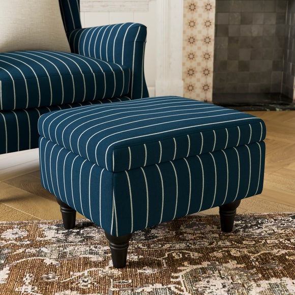 Charnwood Pinstripe Storage Footstool
