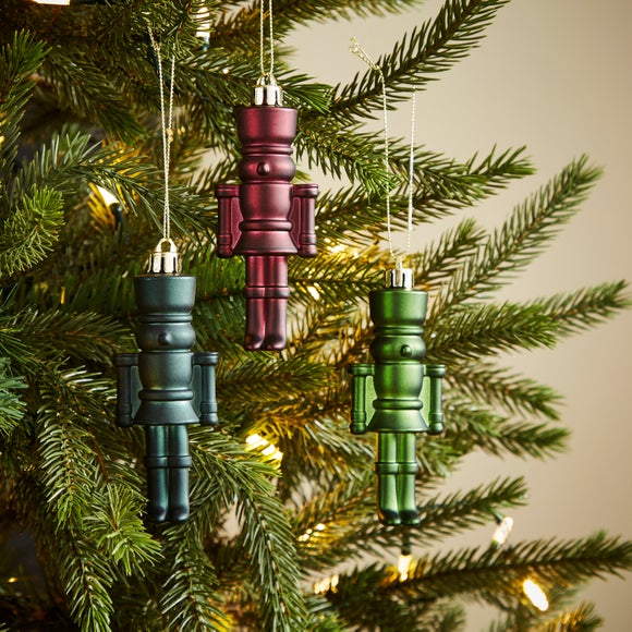 Pack of 3 Nutcracker Hanging Decorations