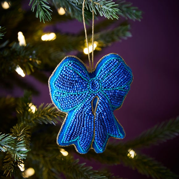 Sophie Robinson Beaded Bow Hanging Decoration