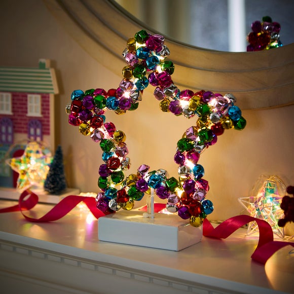 View Multicoloured Light Up Bell Star View Multicoloured Light Up Bell Star