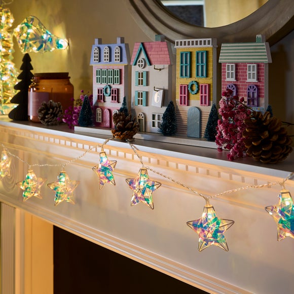 View 10 Iridescent Star String Lights View 10 Iridescent Star String Lights