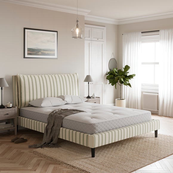 Skylar Folkstone Stripe Pillow Back Bed Frame
