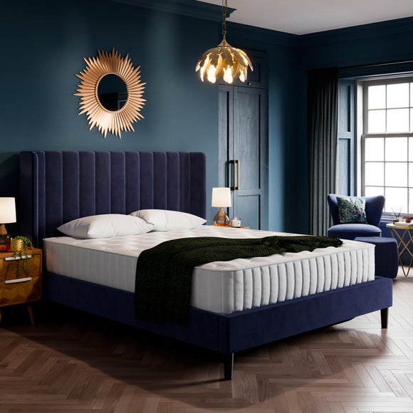 Alara Pleated Ottoman Bed Frame Velvet