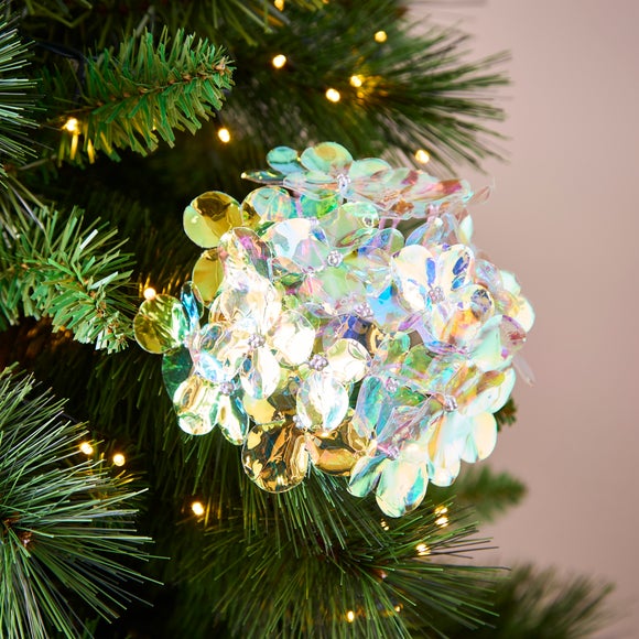 Iridescent Hydrangea Pick Tree Decoration