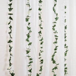 Set Of 6 Artificial Mini Rose Garlands