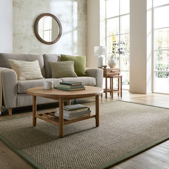 Sisal Look Border Easy Care Rug