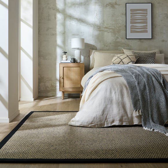 Sisal Look Border Easy Care Rug