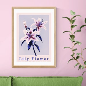 East End Prints Lily Flower Print