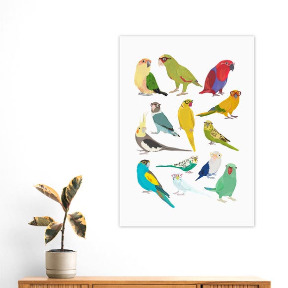 East End Prints Parrots Print