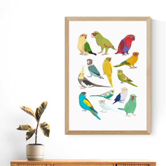 East End Prints Parrots Print