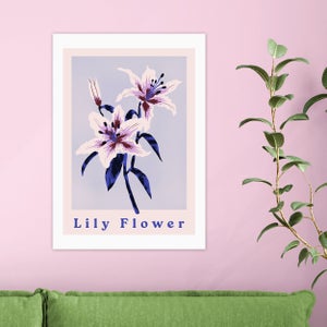 East End Prints Lily Flower Print