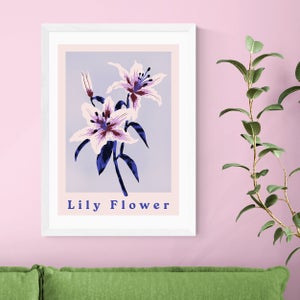 East End Prints Lily Flower Print