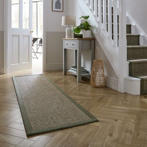 Sisal Look Border Easy Care Runner