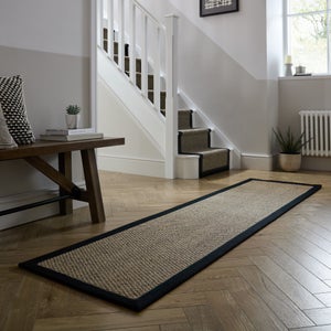 Sisal Look Border Easy Care Runner
