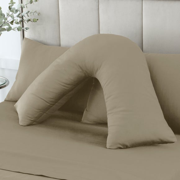Hotel 230 Thread Count Cotton Sateen V Shape Pillowcase