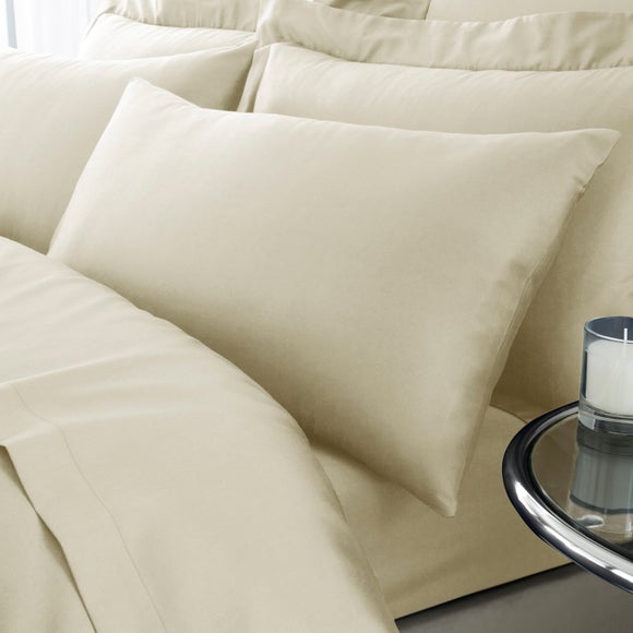 Hotel Cotton 230 Thread Count Sateen Standard Pillowcase Pair